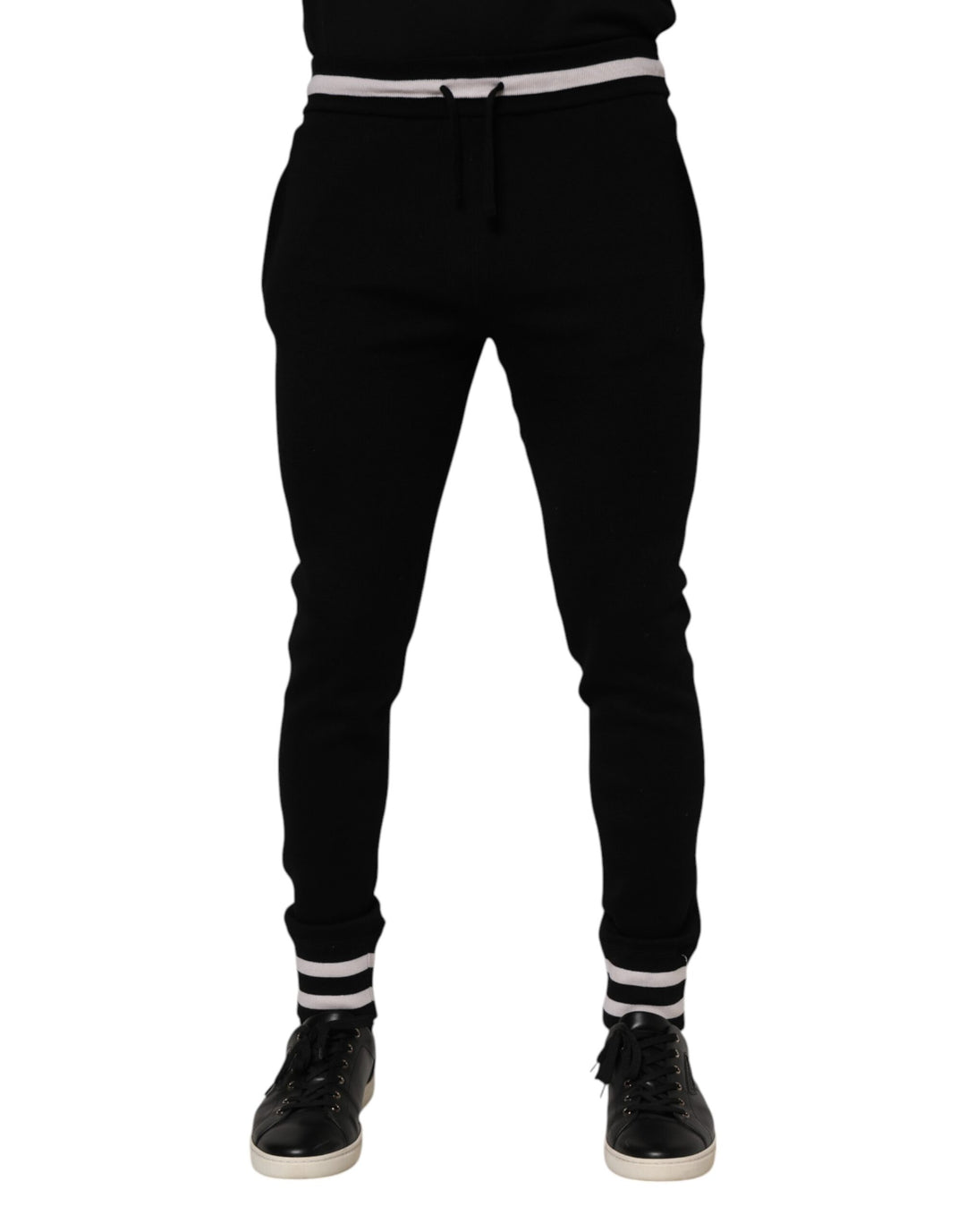 Dolce &amp; Gabbana Sample Sale Dolce &amp; Gabbana Black Cotton Men Jogger Sweatpants Pants - | Designer outlet