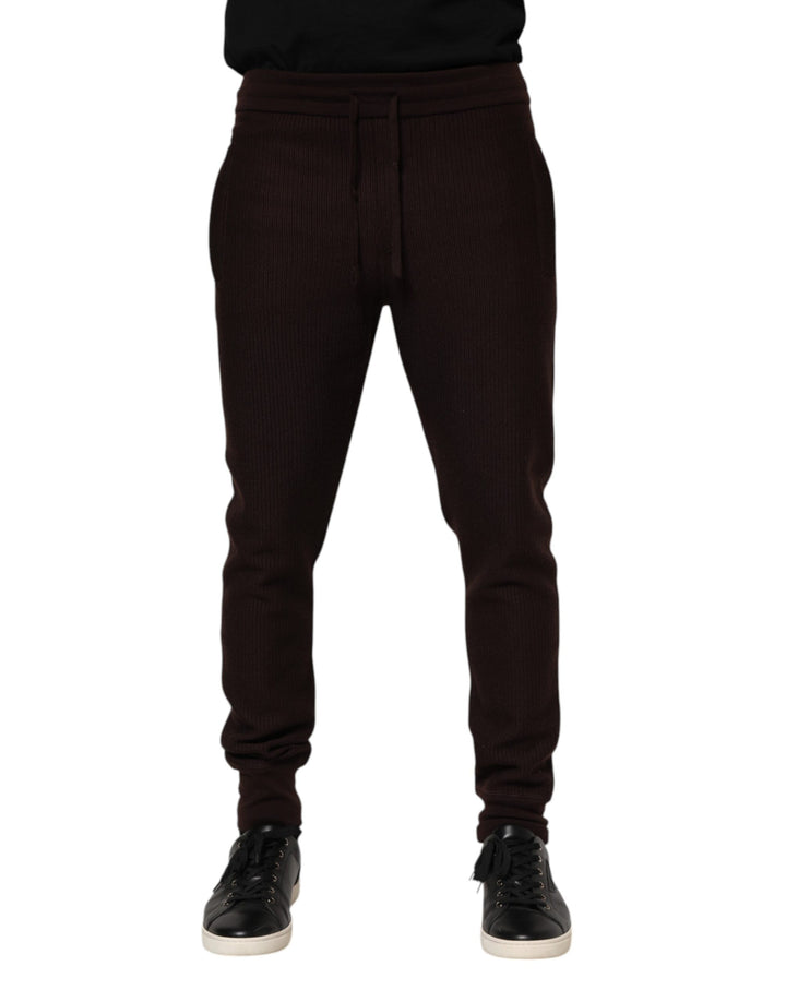 Dolce &amp; Gabbana Sample Sale Dolce &amp; Gabbana Brown Cashmere Men Jogger Sweatpants Pants - | Designer outlet