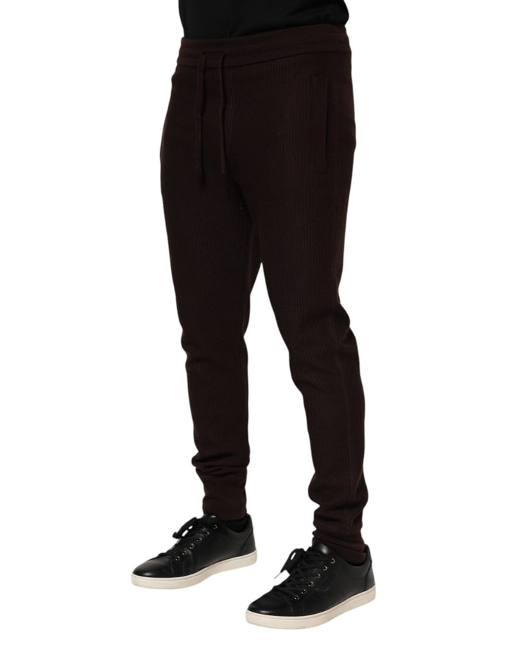 Dolce &amp; Gabbana Sample Sale Dolce &amp; Gabbana Brown Cashmere Men Jogger Sweatpants Pants - | Designer outlet