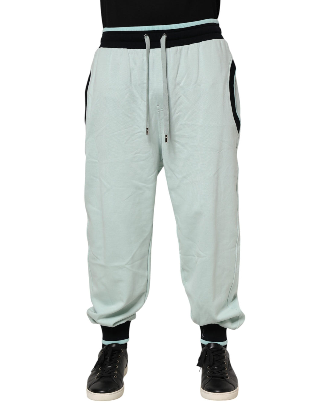 Dolce &amp; Gabbana Sample Sale Dolce &amp; Gabbana Light Green Cotton Men Jogger Sweatpants Pants - | Designer outlet