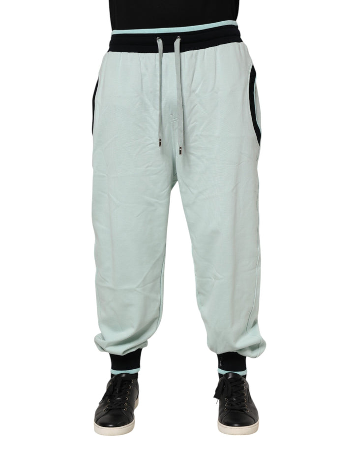 Dolce &amp; Gabbana Sample Sale Dolce &amp; Gabbana Light Green Cotton Men Jogger Sweatpants Pants - | Designer outlet