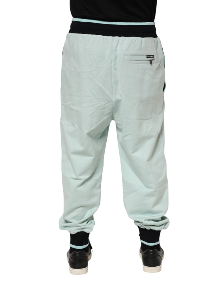 Dolce &amp; Gabbana Sample Sale Dolce &amp; Gabbana Light Green Cotton Men Jogger Sweatpants Pants - | Designer outlet