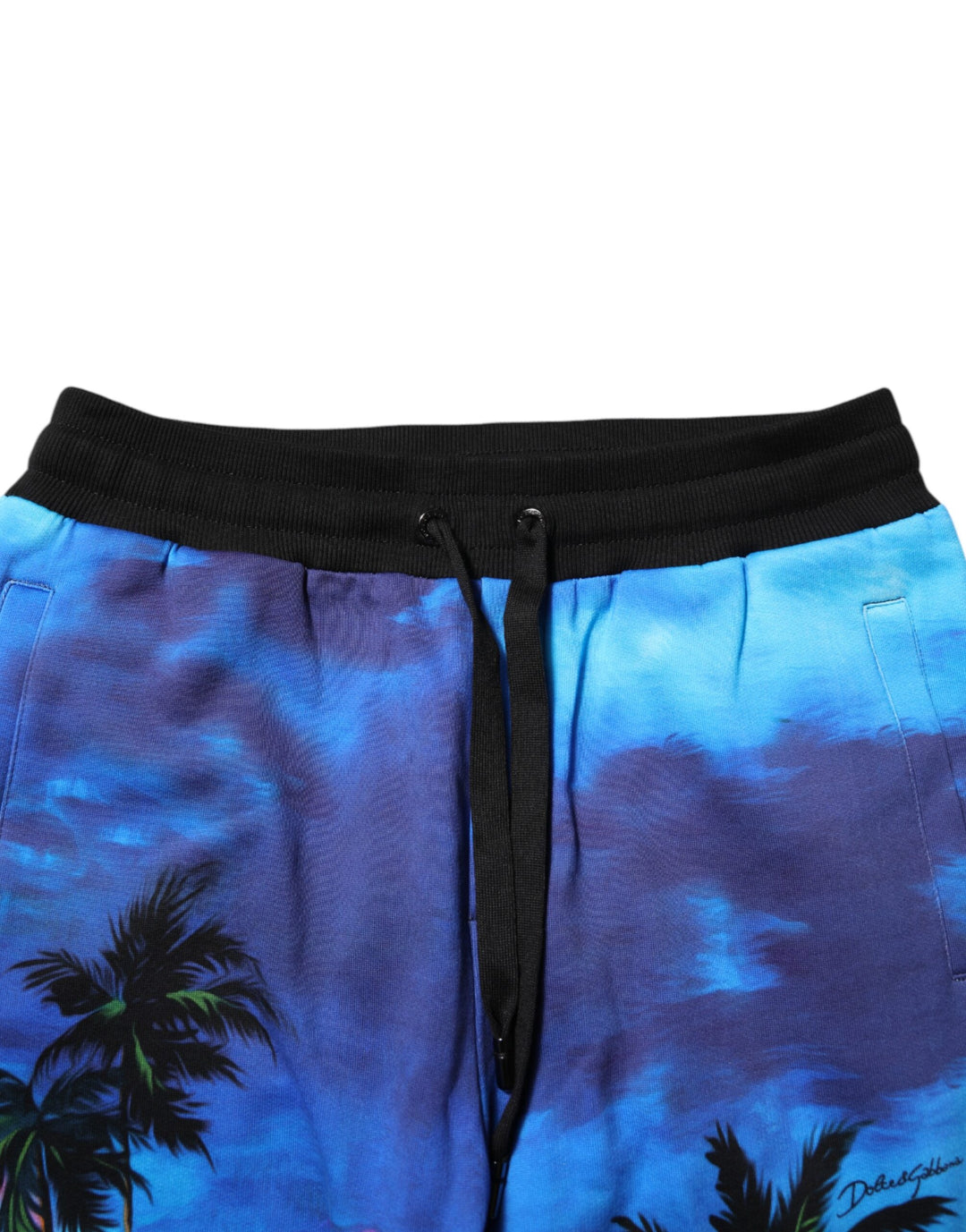 Dolce &amp; Gabbana Sample Sale Dolce &amp; Gabbana Blue Hawaiian Print Jogger Sweatpants Pants - | Designer outlet