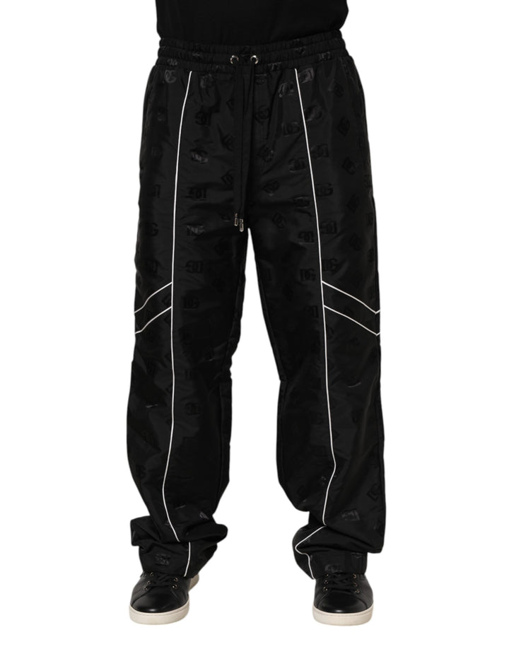 Dolce &amp; Gabbana Sample Sale Dolce &amp; Gabbana Black Cotton Straight Jogger Sweatpants Pants - | Designer outlet