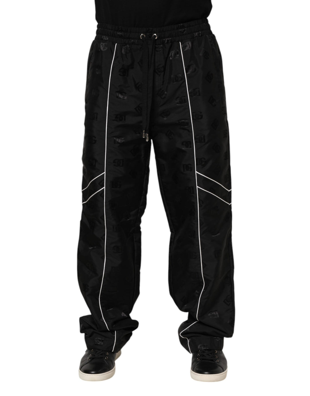 Dolce &amp; Gabbana Sample Sale Dolce &amp; Gabbana Black Cotton Straight Jogger Sweatpants Pants - | Designer outlet