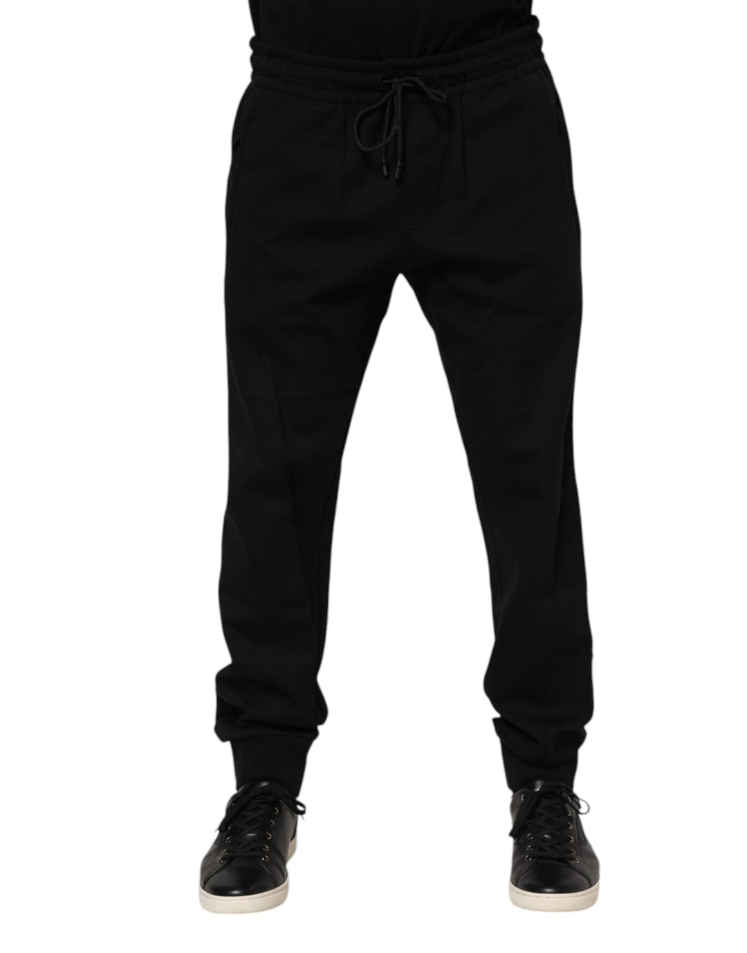 Dolce &amp; Gabbana Black Cotton Men Jogger Sweatpants Pants by Dolce &amp; Gabbana outlet now on sale