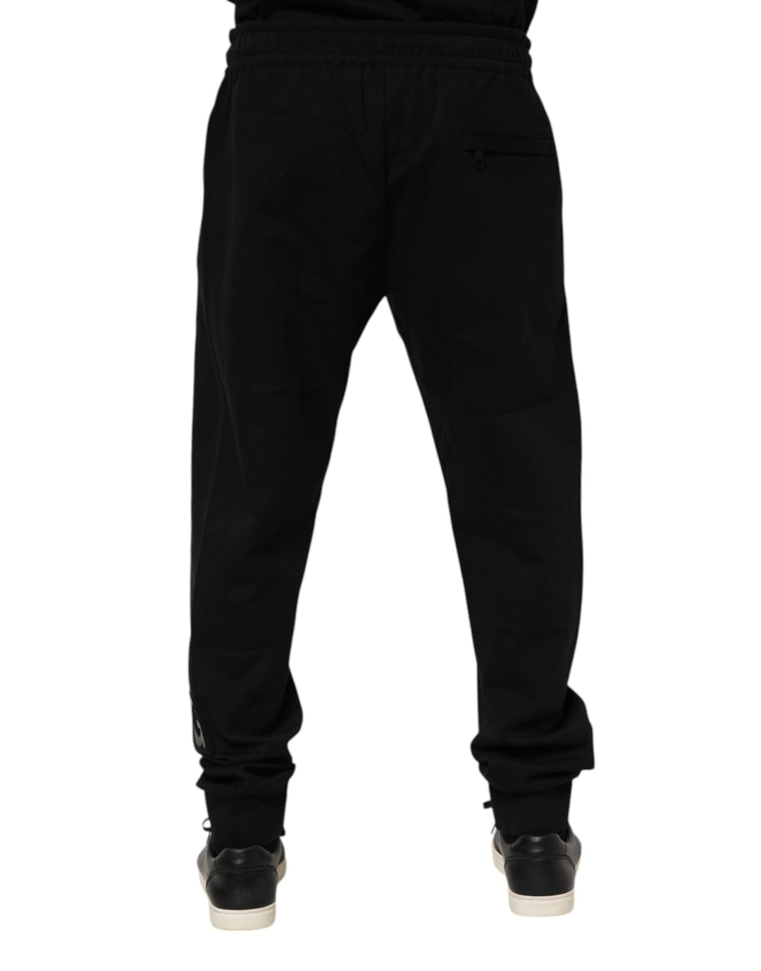 Dolce &amp; Gabbana Black Cotton Men Jogger Sweatpants Pants by Dolce &amp; Gabbana outlet now on sale