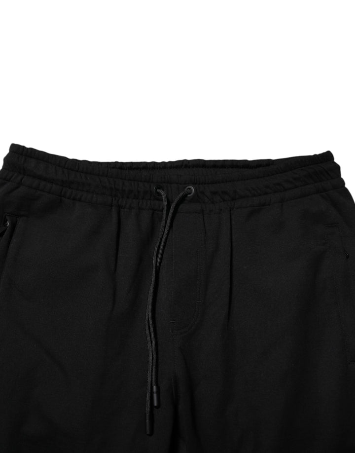Dolce &amp; Gabbana Black Cotton Men Jogger Sweatpants Pants by Dolce &amp; Gabbana outlet now on sale