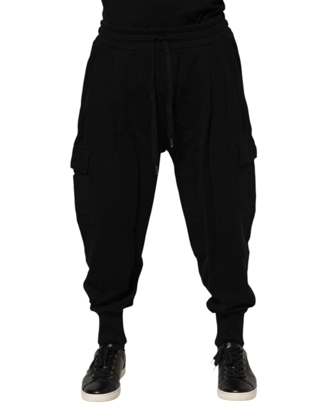 Dolce &amp; Gabbana Black Cotton Logo Jogger Sweatpants Pants by Dolce &amp; Gabbana outlet now on sale