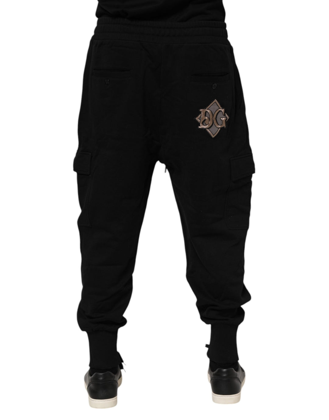 Dolce &amp; Gabbana Black Cotton Logo Jogger Sweatpants Pants by Dolce &amp; Gabbana outlet now on sale