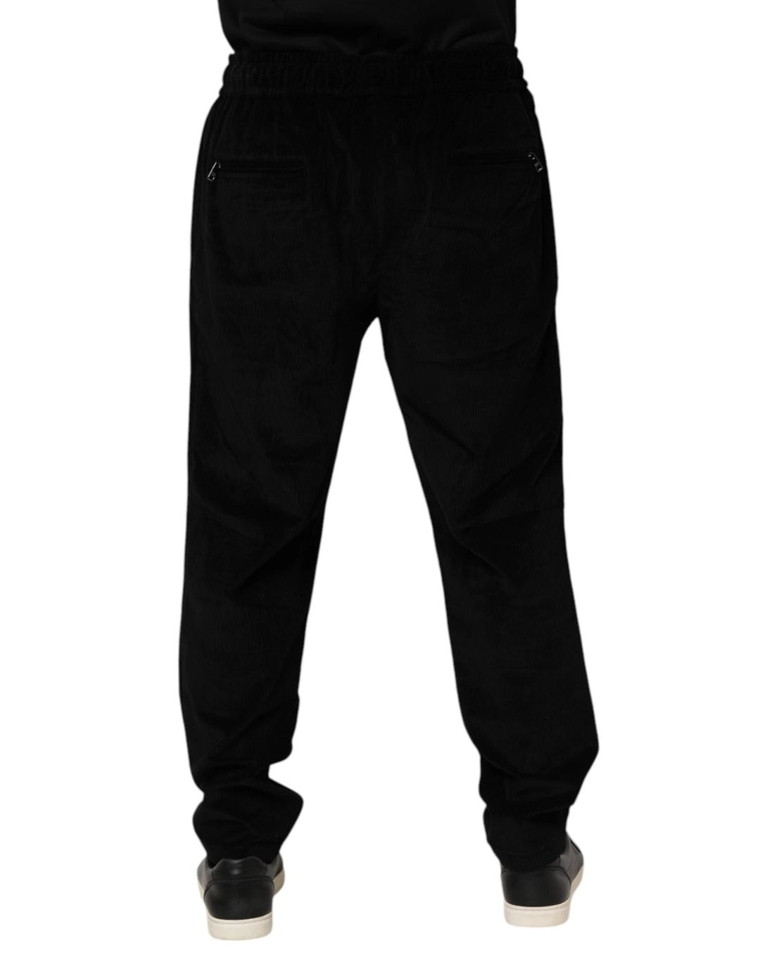 Dolce &amp; Gabbana Sample Sale Dolce &amp; Gabbana Black Cotton Men Jogger Sweatpants Pants - | Designer outlet