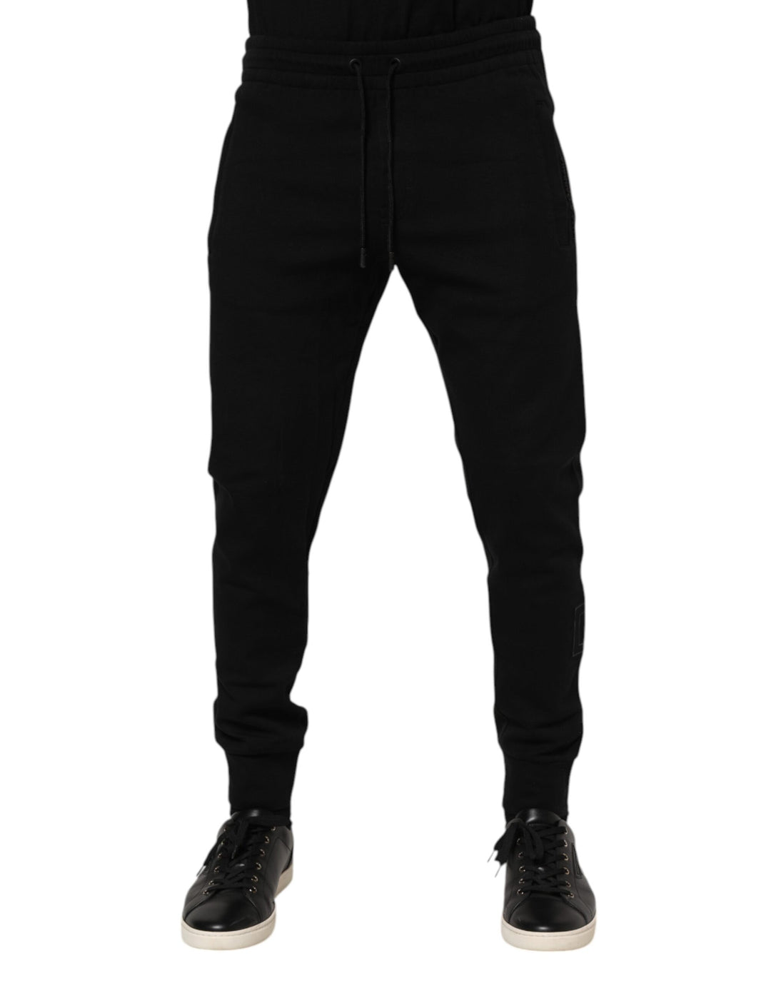 Dolce &amp; Gabbana Black Cotton Men Jogger Sweatpants Pants by Dolce &amp; Gabbana outlet now on sale