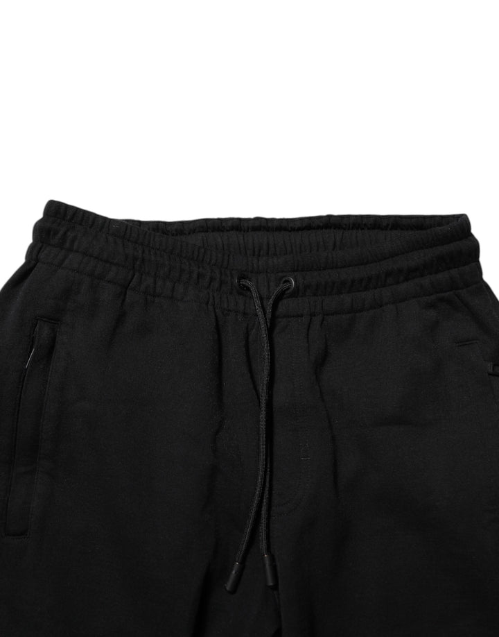 Dolce &amp; Gabbana Black Cotton Men Jogger Sweatpants Pants by Dolce &amp; Gabbana outlet now on sale