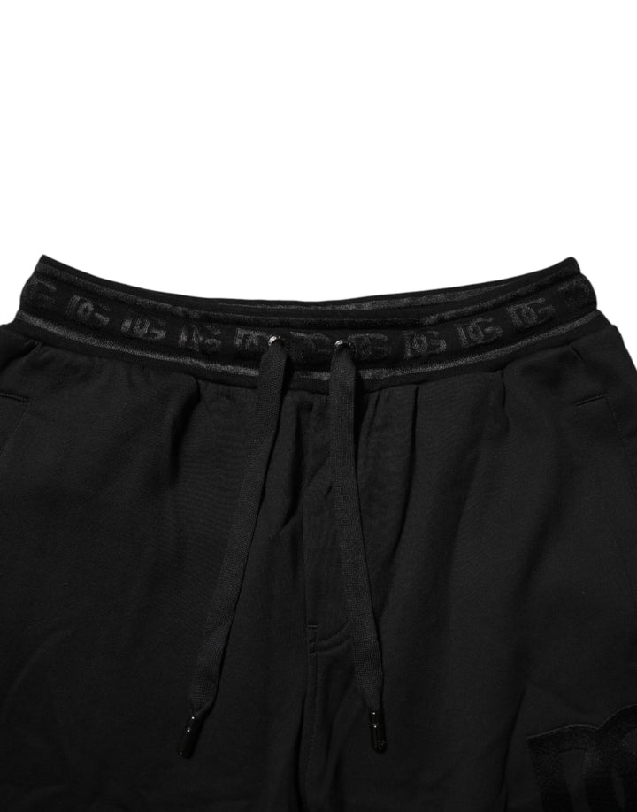 Dolce &amp; Gabbana Black Cotton Drawstring Jogger Pants by Dolce &amp; Gabbana outlet now on sale