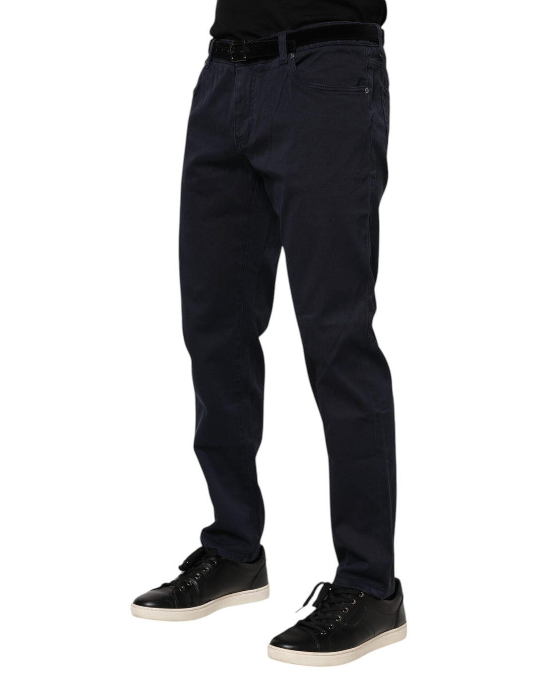 Dolce &amp; Gabbana Sample Sale Dolce &amp; Gabbana Blue Cotton Tapered Denim Jeans - | Designer outlet