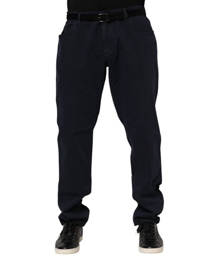 Dolce &amp; Gabbana Sample Sale Dolce &amp; Gabbana Black Cotton Tapered Denim Jeans - | Designer outlet