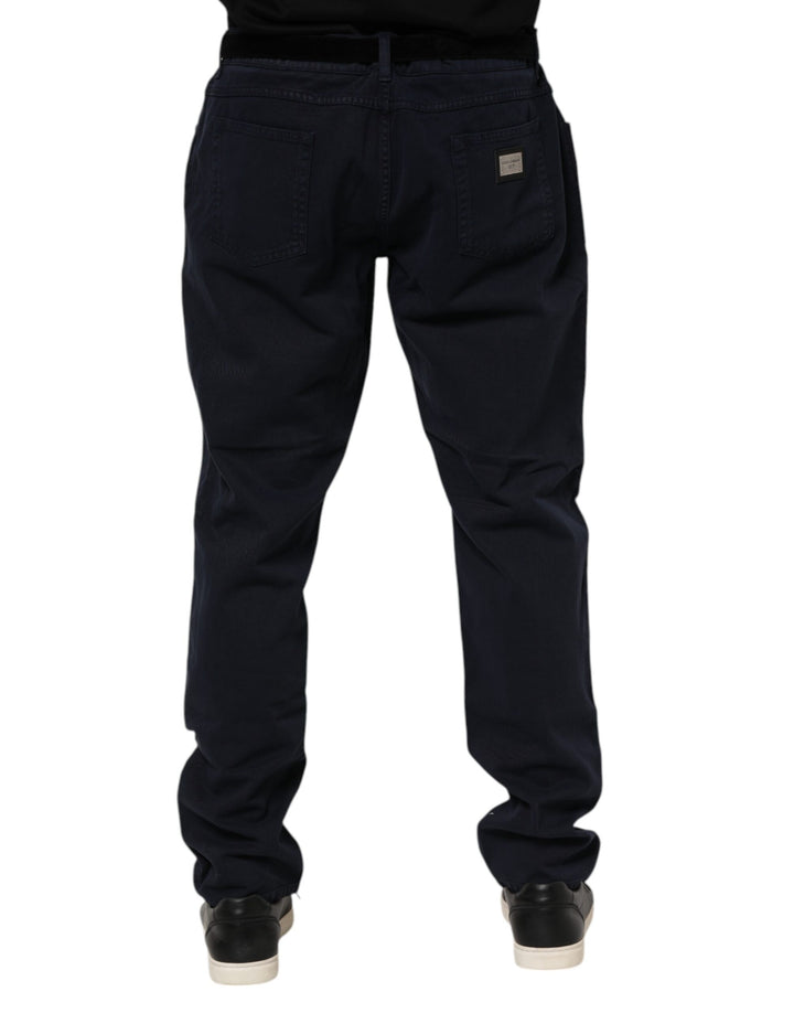 Dolce &amp; Gabbana Sample Sale Dolce &amp; Gabbana Black Cotton Tapered Denim Jeans - | Designer outlet