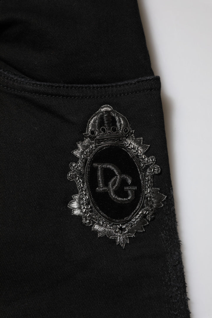 Dolce &amp; Gabbana Sample Sale Dolce &amp; Gabbana Black Cotton Skinny Men Denim Jeans - | Designer outlet