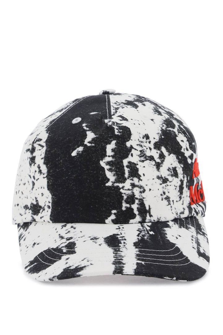 Gorra de béisbol estampada con logotipo bordado de Alexander Mcqueen