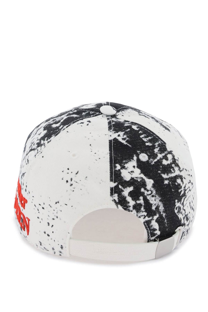 Gorra de béisbol estampada con logotipo bordado de Alexander Mcqueen