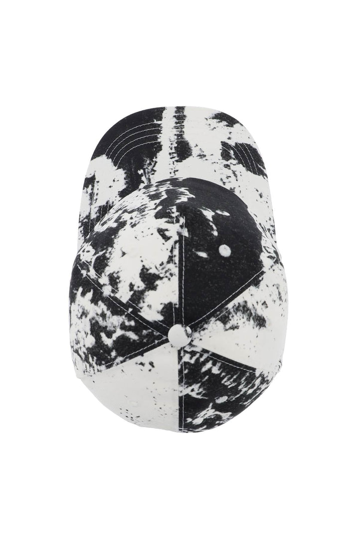 Alexander Mcqueen Printed Baseball Cap With Logo Embroidery