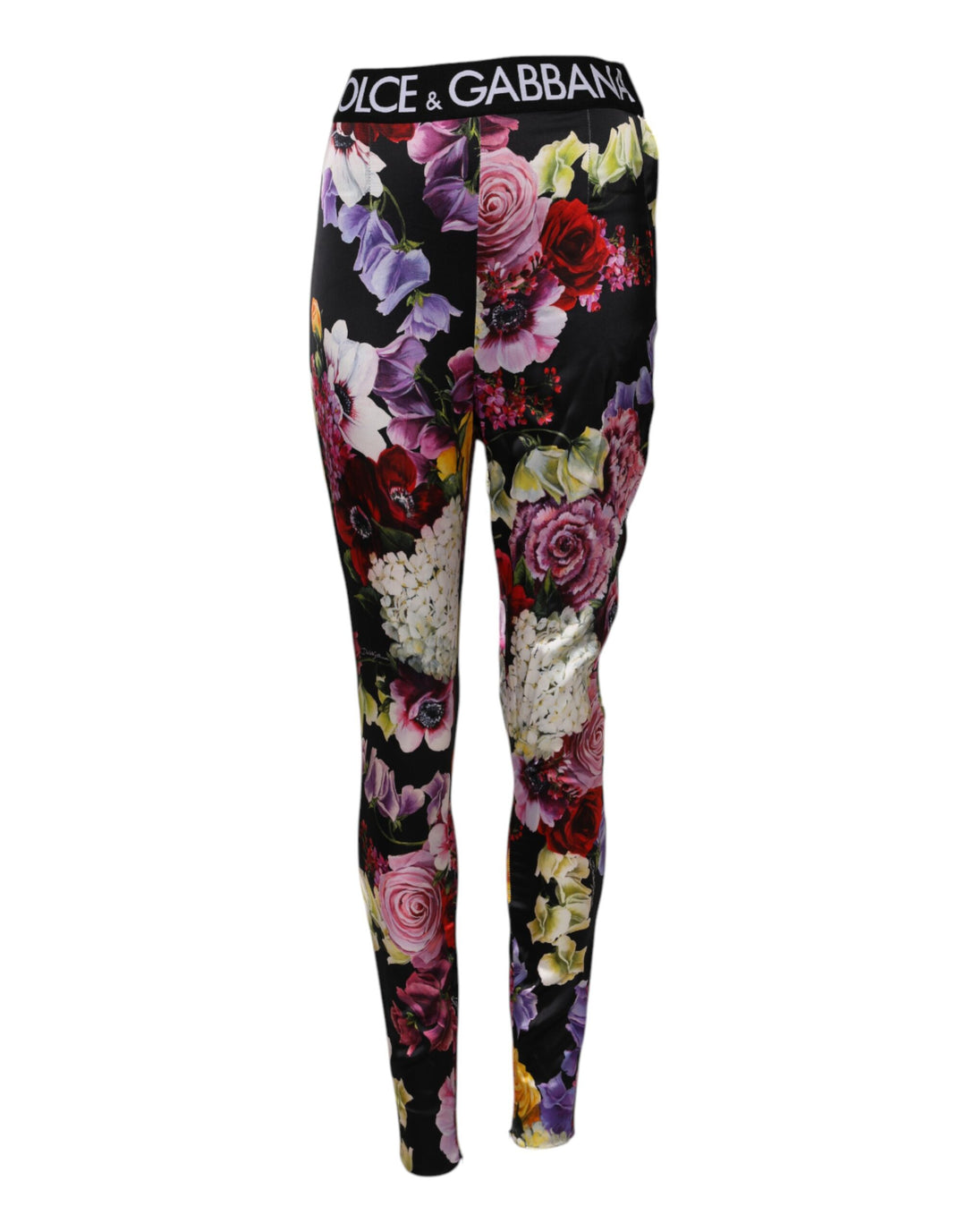 Dolce &amp; Gabbana Sample Sale Dolce &amp; Gabbana Multicolor Floral Legging Stretch Waist Pants - | Designer outlet