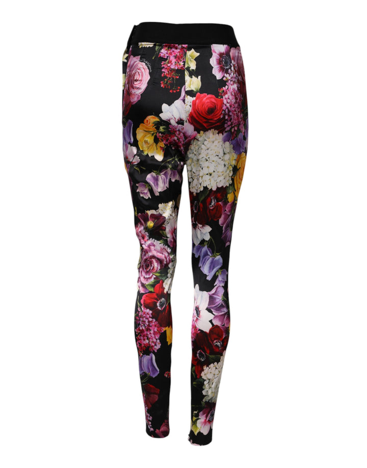 Dolce &amp; Gabbana Sample Sale Dolce &amp; Gabbana Multicolor Floral Legging Stretch Waist Pants - | Designer outlet