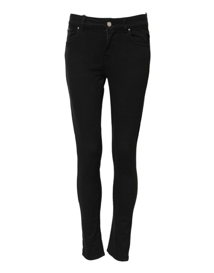 Dolce &amp; Gabbana Sample Sale Dolce &amp; Gabbana Black Cotton Stretch Slim Fit Denim Jeans - | Designer outlet