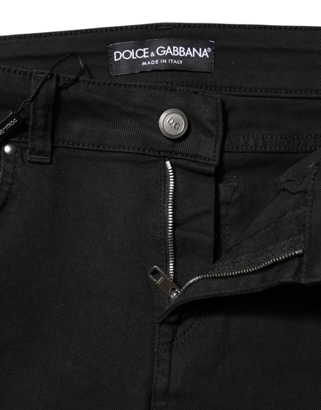 Dolce &amp; Gabbana Sample Sale Dolce &amp; Gabbana Black Cotton Stretch Slim Fit Denim Jeans - | Designer outlet