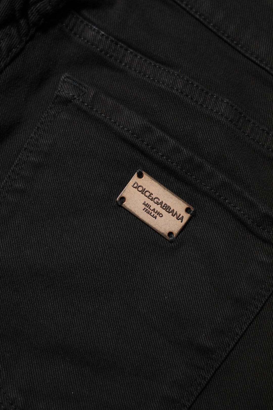 Dolce &amp; Gabbana Sample Sale Dolce &amp; Gabbana Black Cotton Skinny Mid Waist Denim Jeans - | Designer outlet