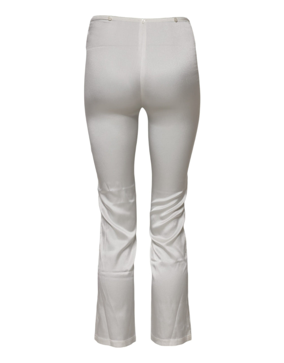 Dolce &amp; Gabbana Sample Sale Dolce &amp; Gabbana Ivory Silk Tapered High Waist Pants - | Designer outlet