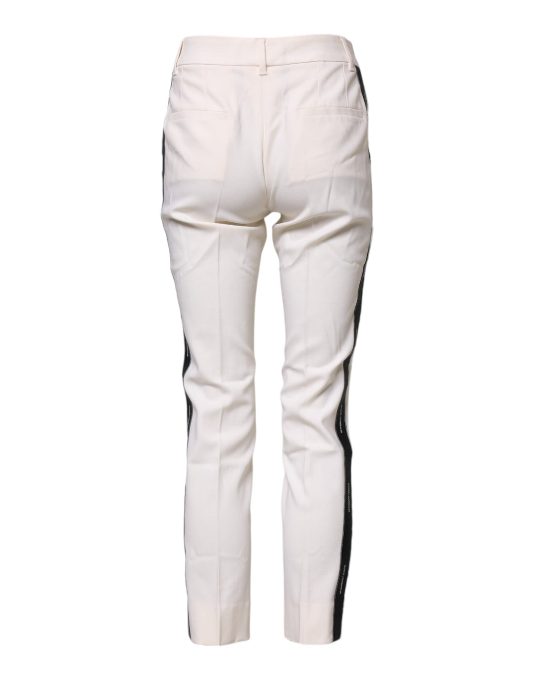 Dolce &amp; Gabbana Sample Sale Dolce &amp; Gabbana White Wool Tapered High Waist Pants - | Designer outlet