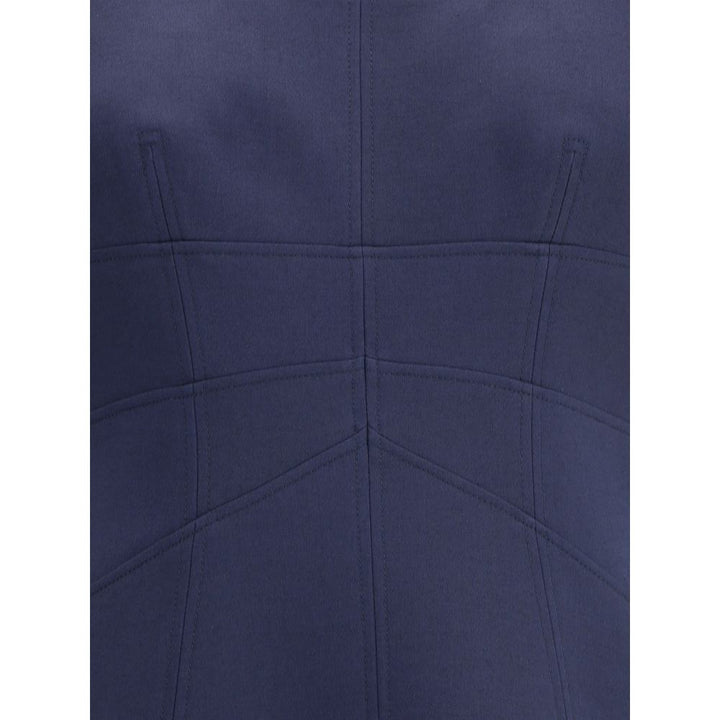 Alexander McQueen Short Dress with short gathered sleeves