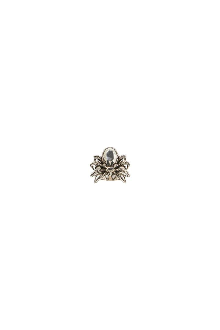 Alexander Mcqueen Antique Silver Spider Ring In