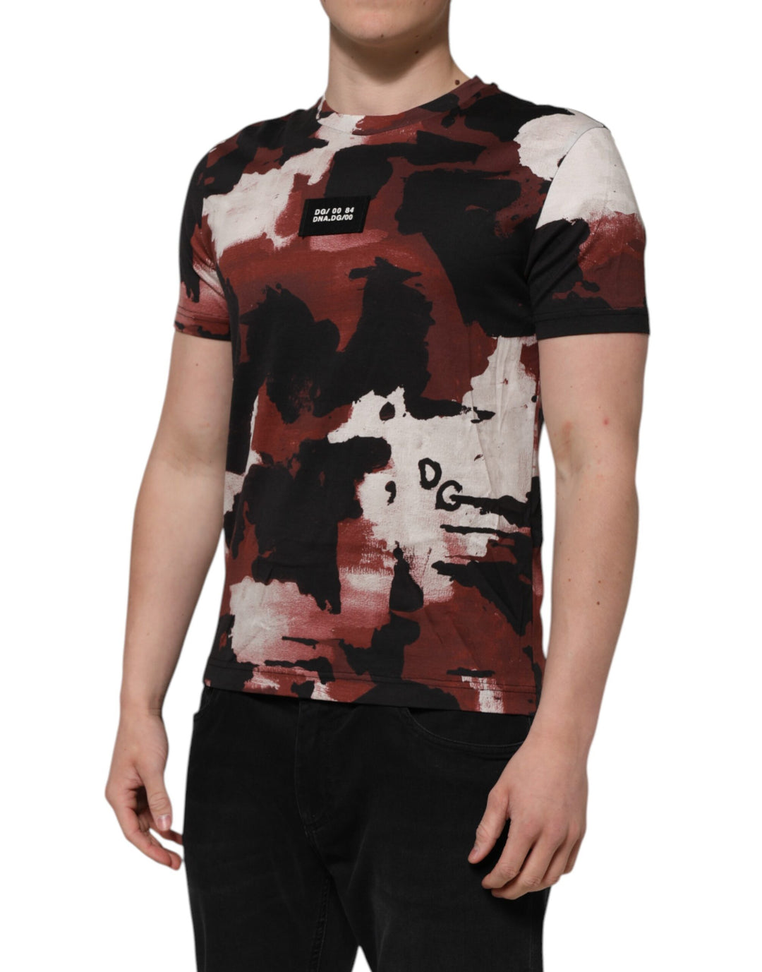 Dolce &amp; Gabbana Sample Sale Dolce &amp; Gabbana Multicolor Camouflage Men Crew Neck T-shirt - | Designer outlet