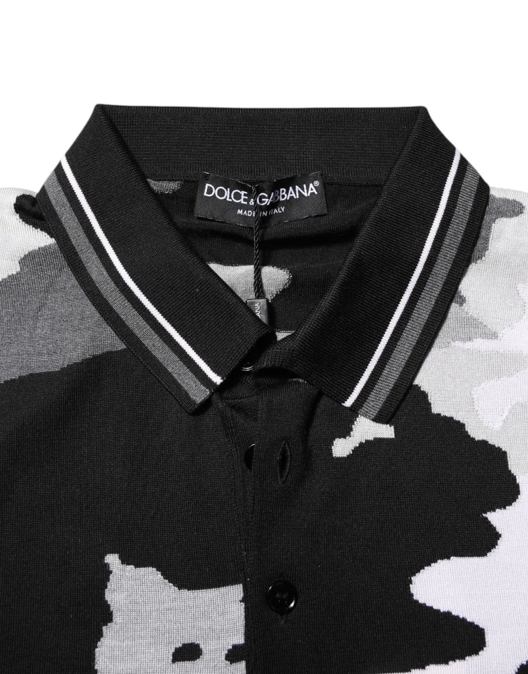 Dolce &amp; Gabbana Sample Sale Dolce &amp; Gabbana Multicolor Camouflage Collared Polo T-shirt - | Designer outlet