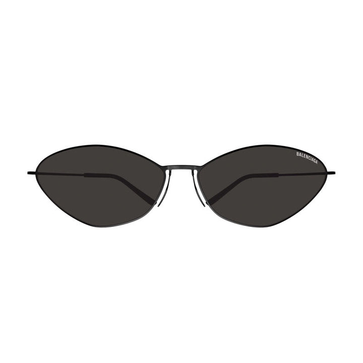 Balenciaga Sunglasses Cat Eye Full Rim, Black Frame and Grey Lens BB0350S001