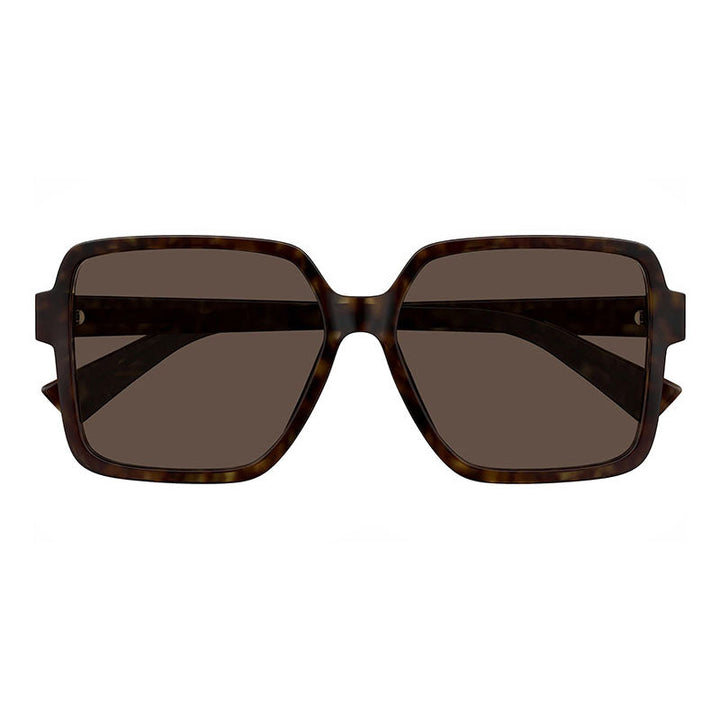 Bottega Veneta Sunglasses Square Full Rim, Havana Frame and Brown Lens BV1317SK002