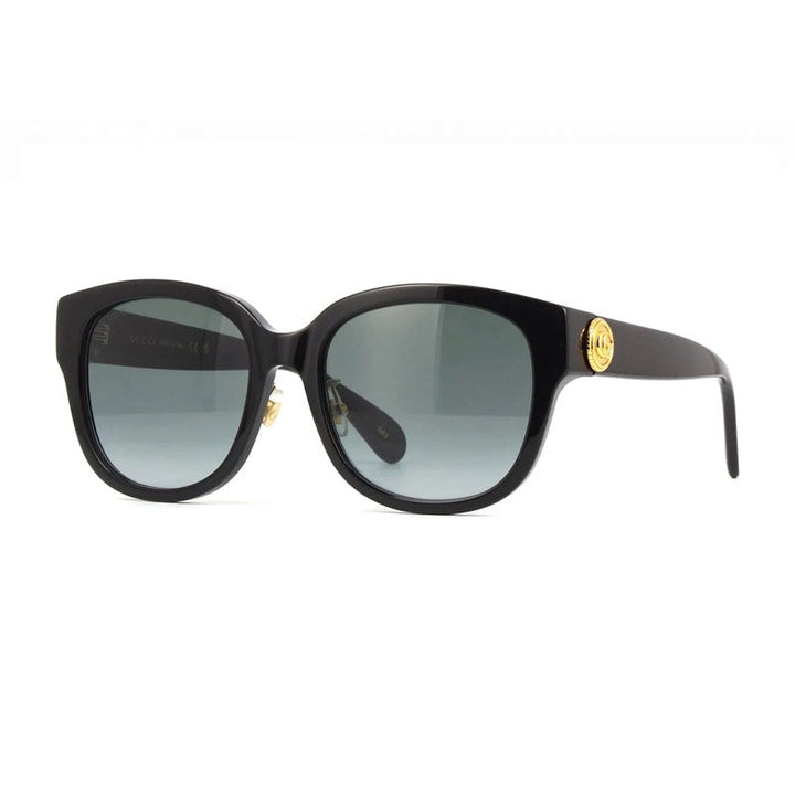 Gucci Sunglasses Round , Black Frame and Grey Lens GG1409SK001