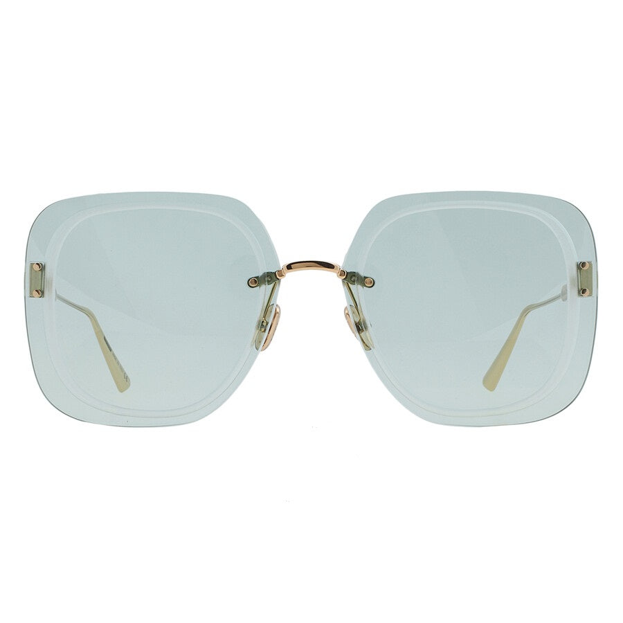 Dior Sunglasses Square Rimless, Gold Frame and Green Lens ULTRADIORSUB0O0