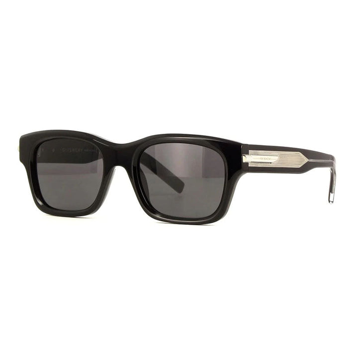 Givenchy Sunglasses Square Full Rim, Shiny Black Frame and Smoke Lens GV40090I01A