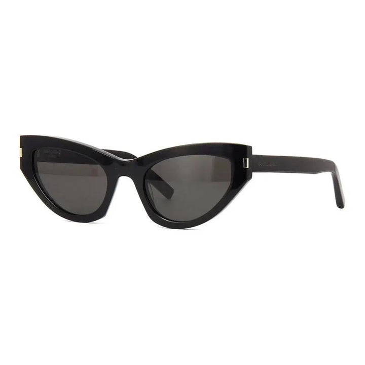 Saint Laurent Sample Sale | Saint Laurent Sunglasses Cat Eye Full Rim, Black Frame And Grey Lens Sl215Grace001 - Cat Eye Sunglasses | Designer outlet