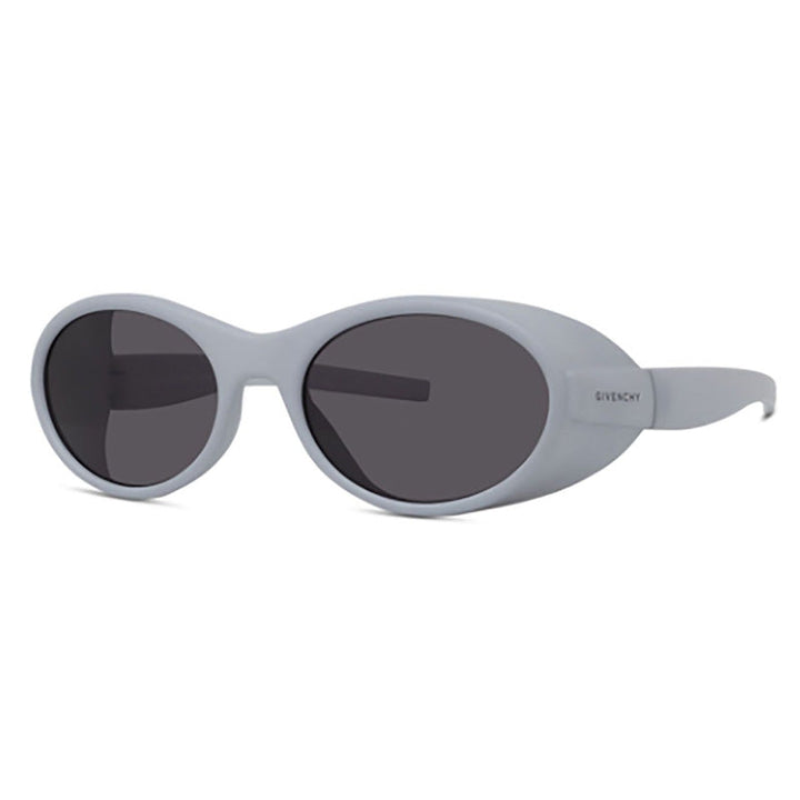 Givenchy Oval Full Rim, with a Light Grey frame and Grey lens.