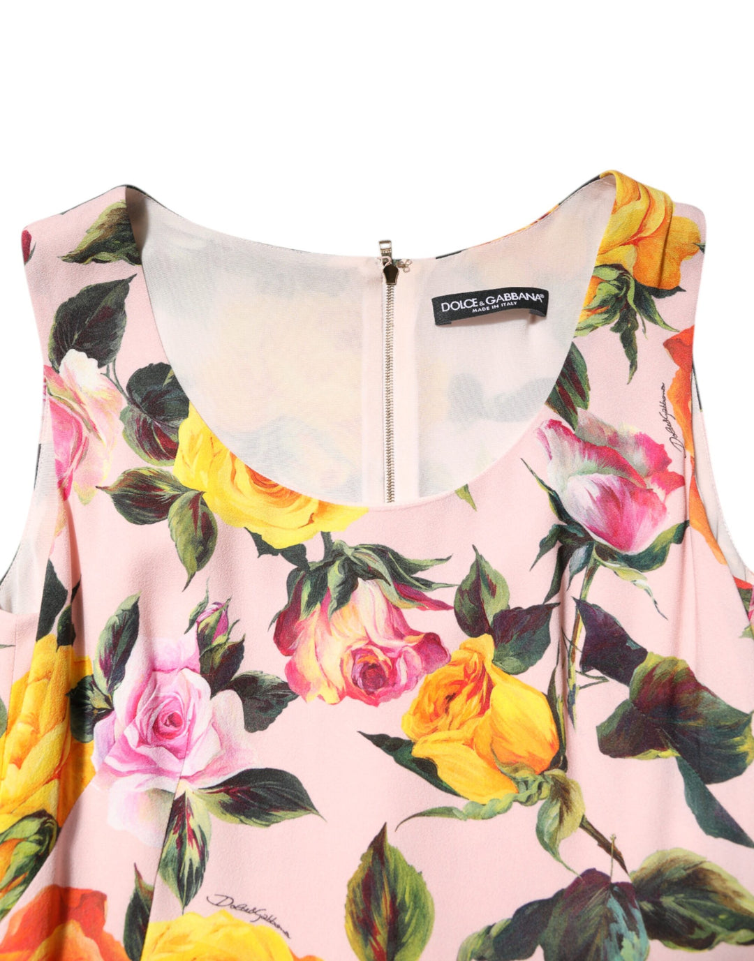 Dolce &amp; Gabbana Multicolor Floral Knee Length Sheath Dress by Dolce &amp; Gabbana outlet now on sale