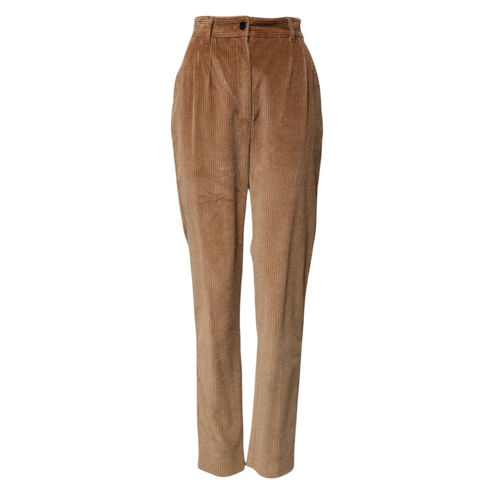 Dolce &amp; Gabbana Sample Sale Dolce &amp; Gabbana Brown Cotton Corduroy Tapered Pants - | Designer outlet