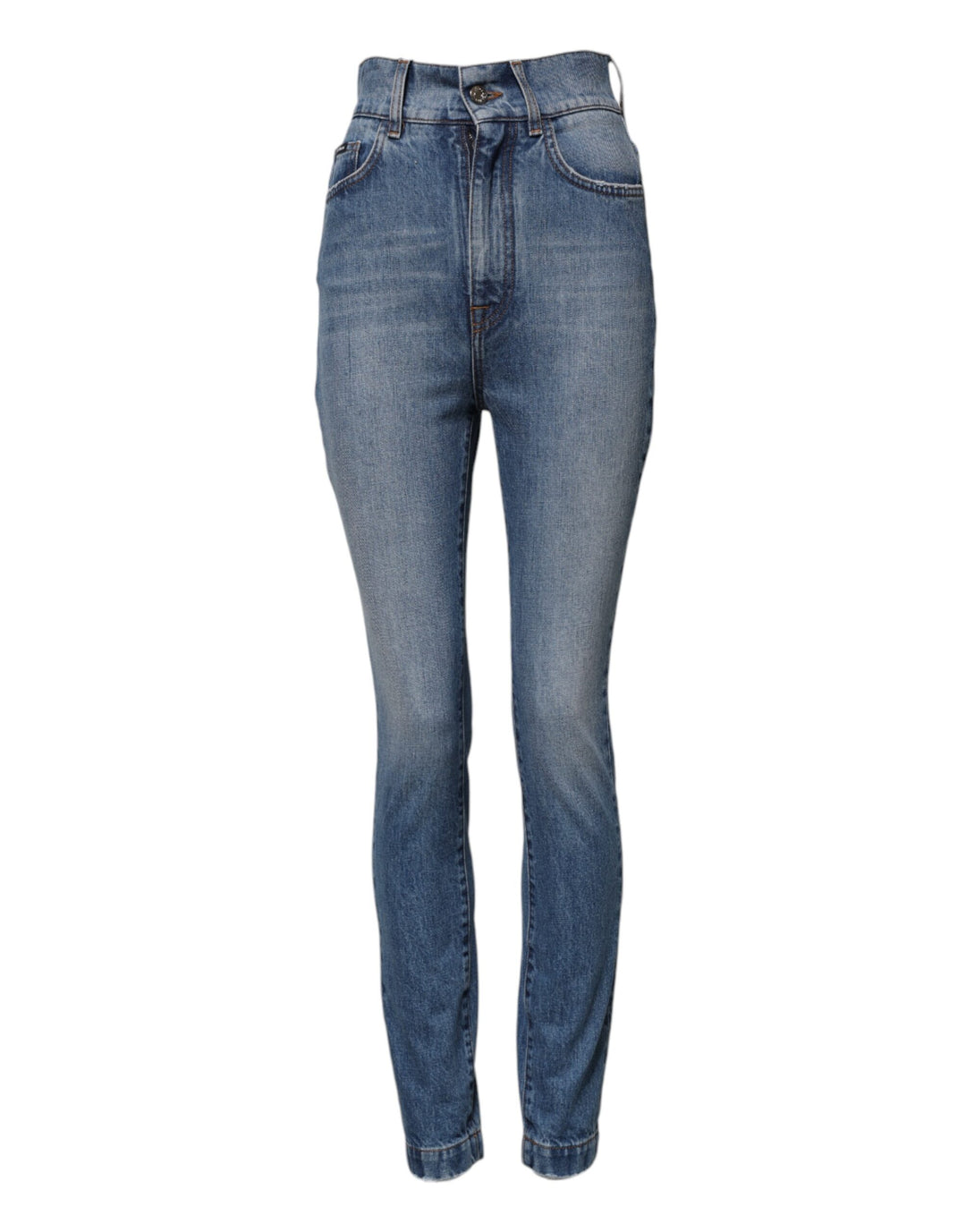 Dolce &amp; Gabbana Sample Sale Dolce &amp; Gabbana Blue Washed Skinny High Waist Denim Jeans - | Designer outlet