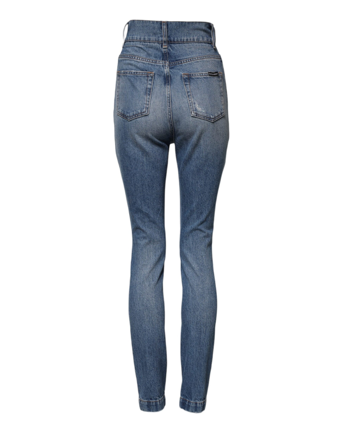 Dolce &amp; Gabbana Sample Sale Dolce &amp; Gabbana Blue Washed Skinny High Waist Denim Jeans - | Designer outlet