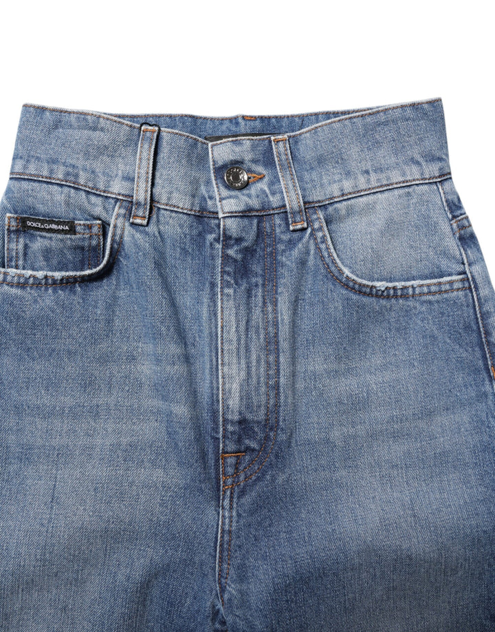 Dolce &amp; Gabbana Sample Sale Dolce &amp; Gabbana Blue Washed Skinny High Waist Denim Jeans - | Designer outlet