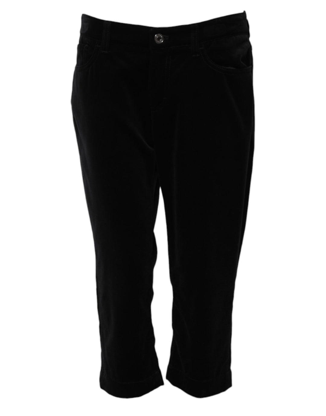 Dolce &amp; Gabbana Sample Sale Dolce &amp; Gabbana Black Cotton Skinny Capri Cropped Denim Jeans - | Designer outlet
