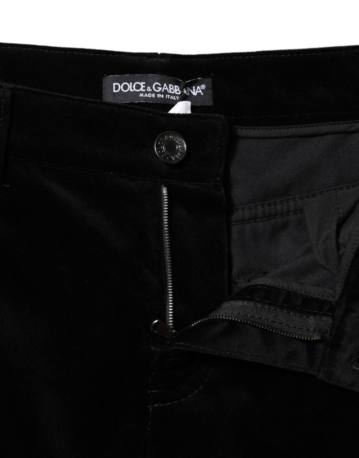 Dolce &amp; Gabbana Sample Sale Dolce &amp; Gabbana Black Cotton Skinny Capri Cropped Denim Jeans - | Designer outlet